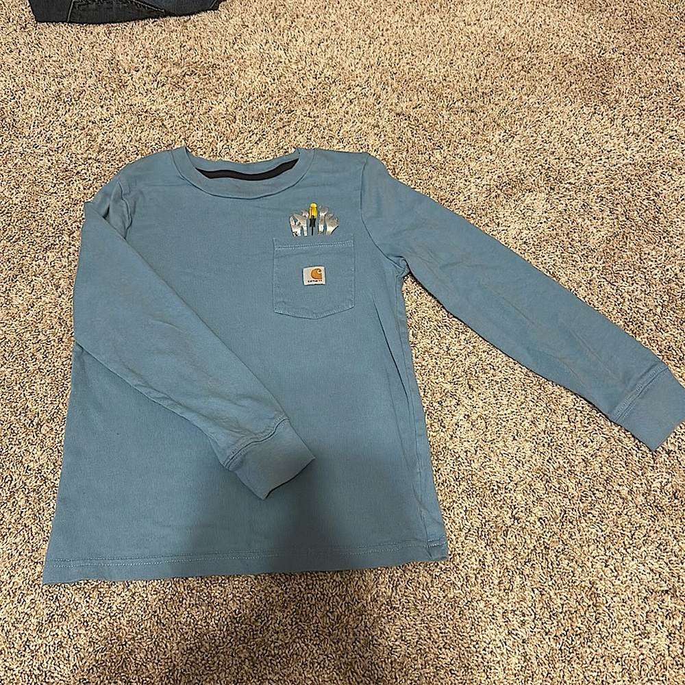 Carhartt boys size 6 long sleeve tshirt